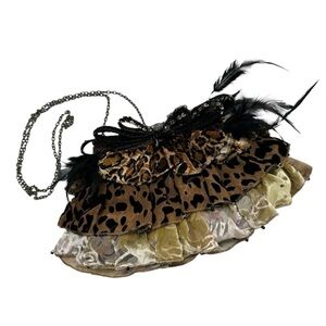 Mary Frances RARE Animal Print Pounce Motif Designer Handbag
